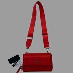 ED HARDY LIMITED EDITION Signature Skull Print Red Crossbody Bag NWT